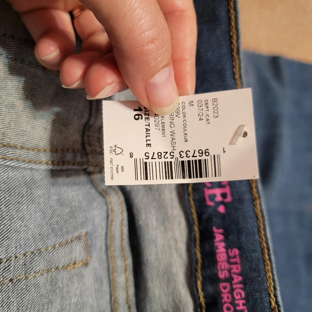 The Childrens Place‎ Straight Spring Wash Girls Stretch Jeans Size 16 New